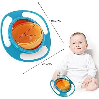 Anti-Spill Rotating Bowl