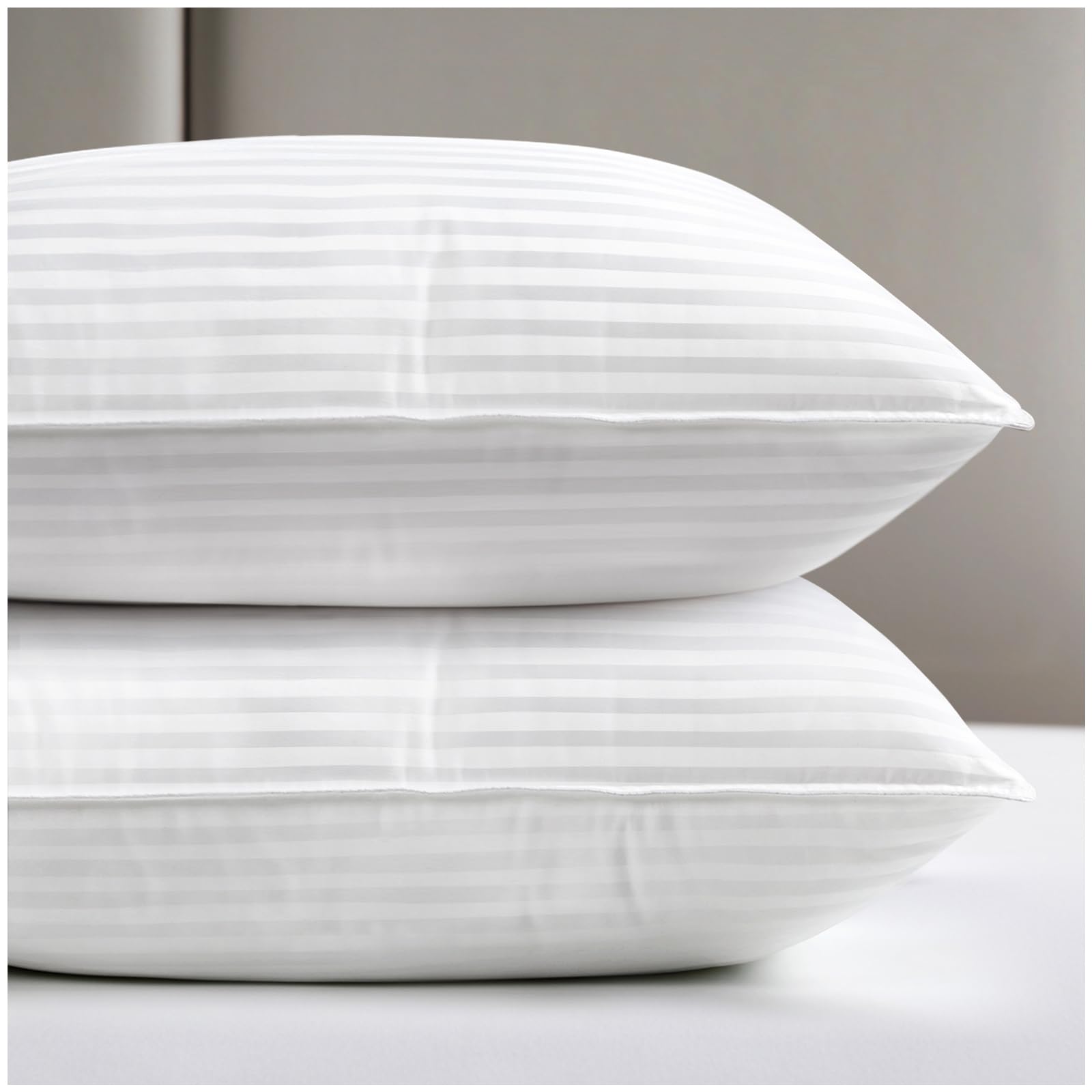 viewstar Bed Pillows Queen Size Set of 2, Hotel Collection, Down Alternative Pillow for Back, Stomach or Side Sleepers, Soft - Medaid International