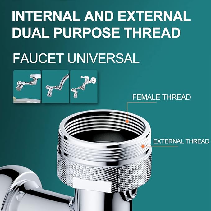1080° Rotating Faucet Extender – Splash Filter Aerator