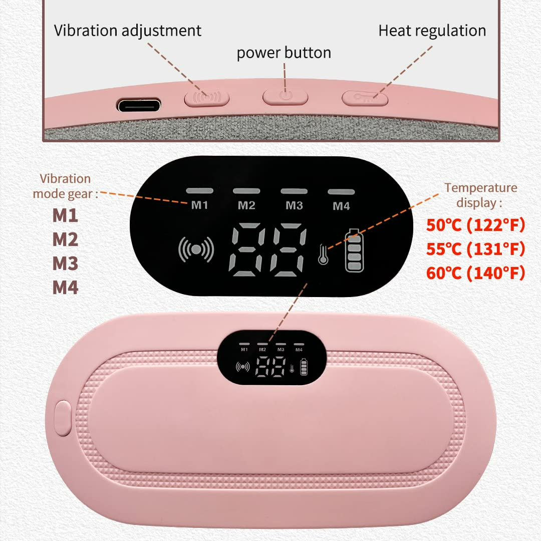 Portable Cordless Heating Pad for Menstrual Cramps Relief for Stomach Period - Medaid International