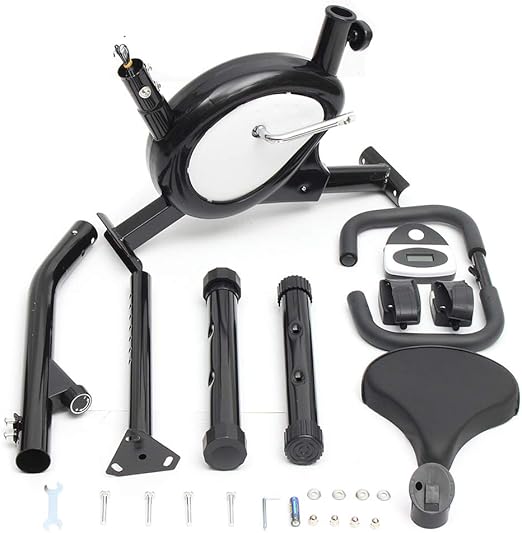 Foldable Silent Indoor Fitness Bike with LCD Display & Comfy Seat