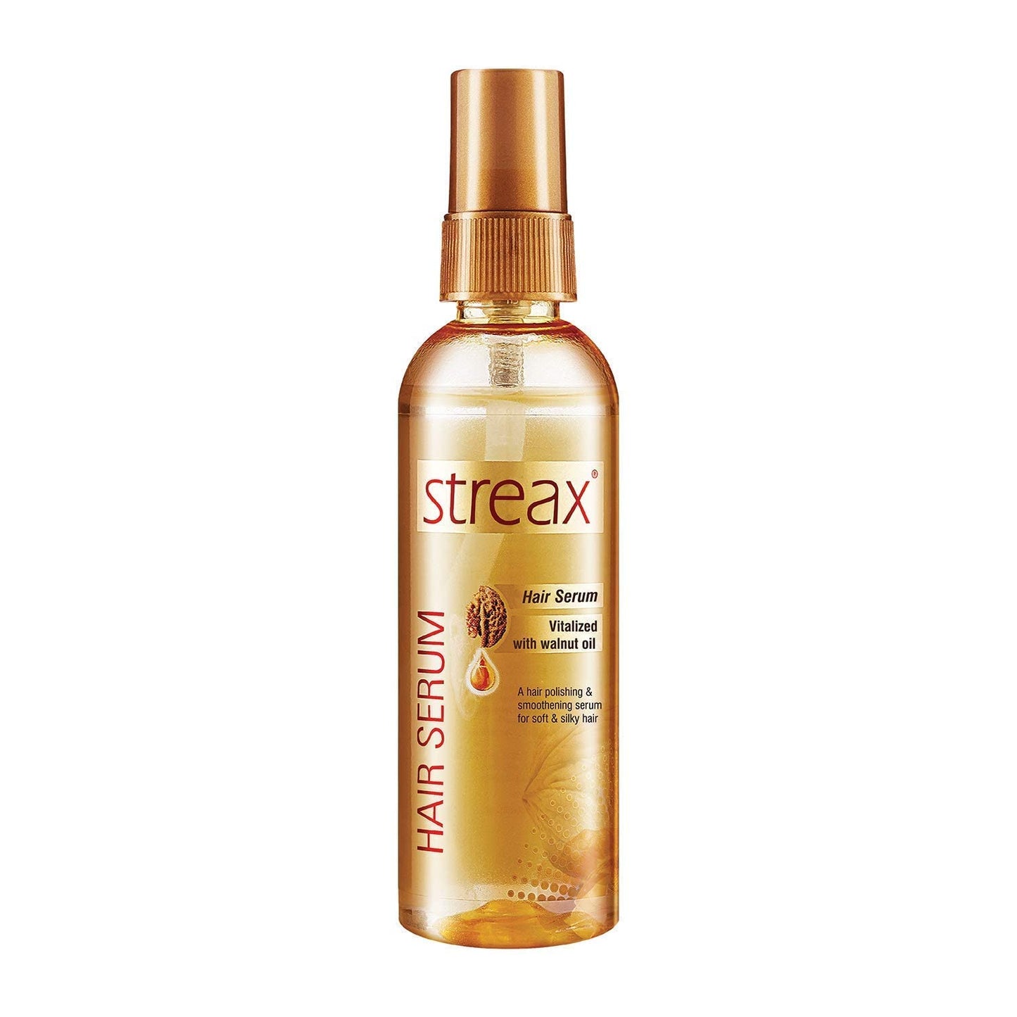 Streax Hair Serum Enriched with Walnut Oil Gives Frizz-free Satin Smooth Hair 90 ML - Medaid International