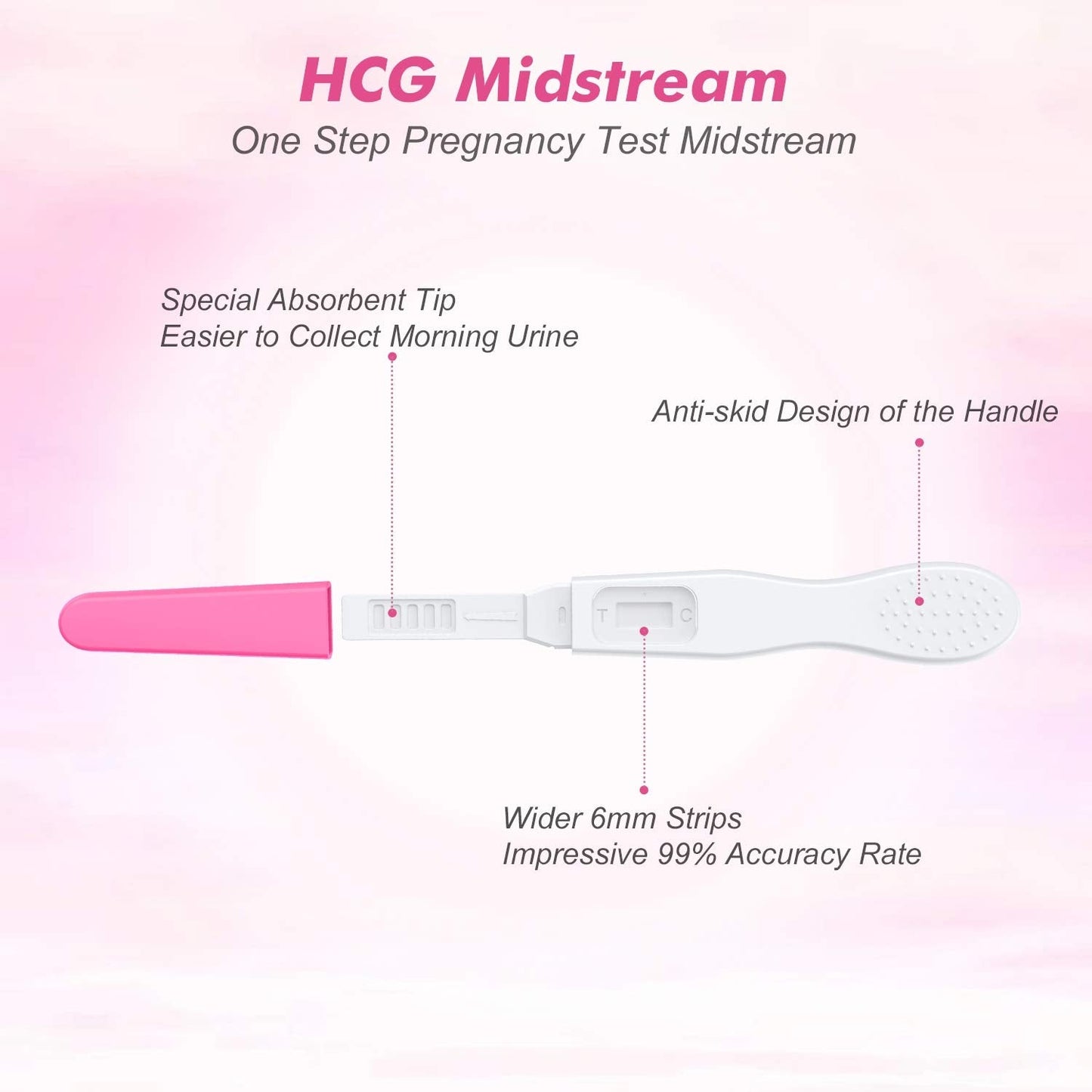 Pregnancy Test Midstream HCG - 99% Accurate - Medaid - Lebanon
