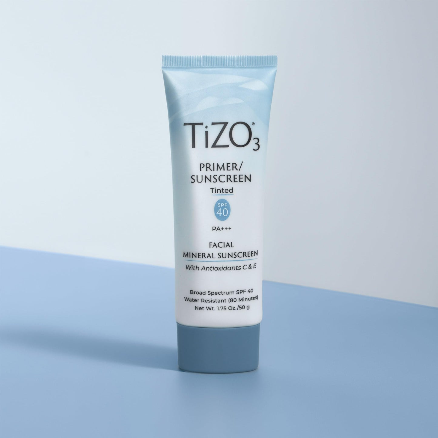 TiZO3 Facial Mineral Sunscreen and Primer, Tinted Broad Spectrum SPF 40 with Antioxidants, Sheer matte finish, Fragrance-Free, Oil-Free, Dermatologist-recommended, PA+++ 1.75 oz - Medaid International