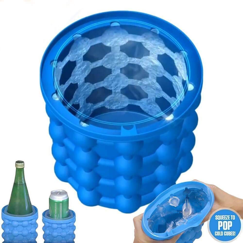 Wishbone Silicone Ice Bucket Mold for Home Cafe Parties Restaurants Buffets Chilling Whiskey and Crushed Ice Maker