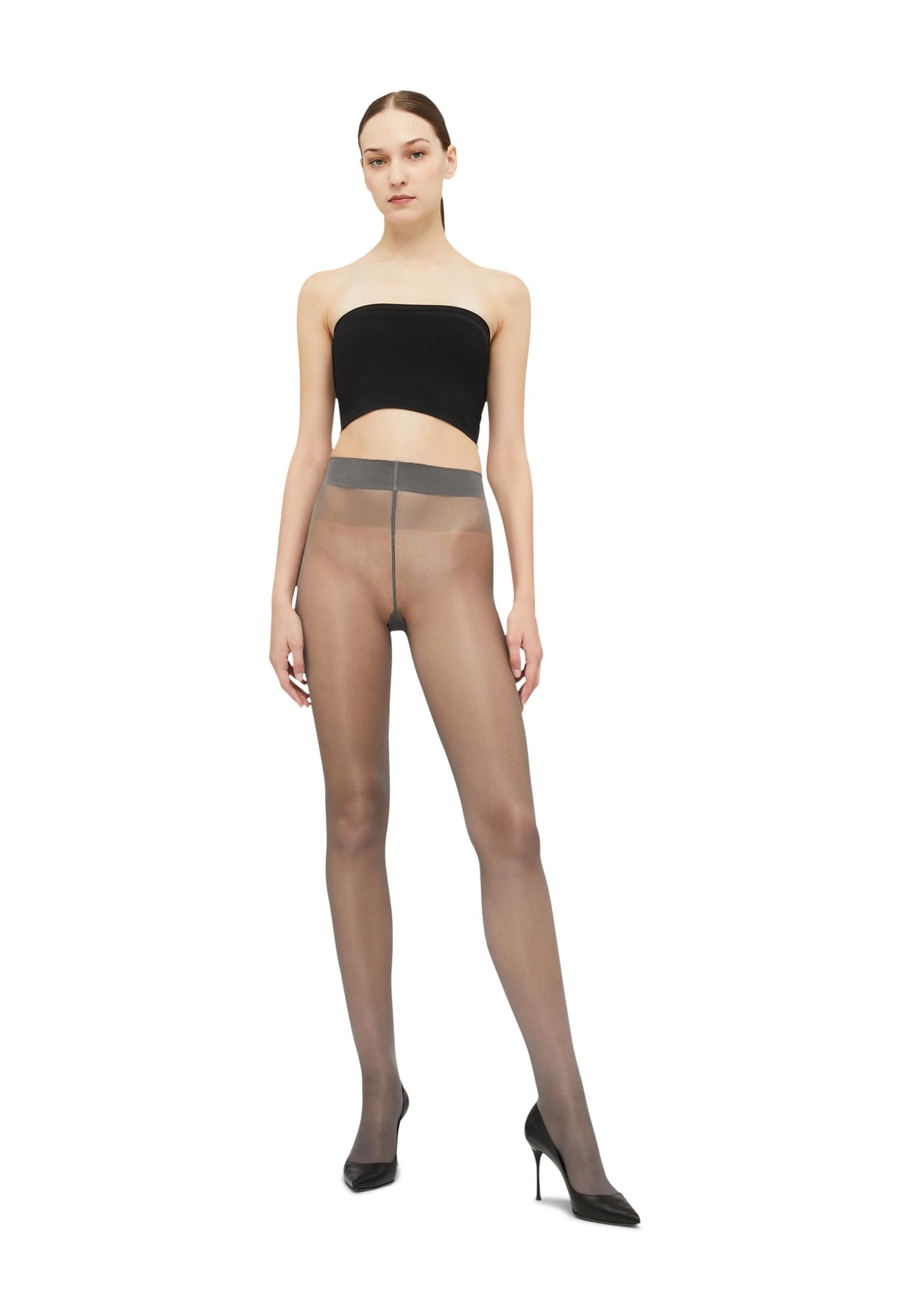 Wolford Satin Touch 20 Denier Tights For Women (Steel,Large) - Medaid International