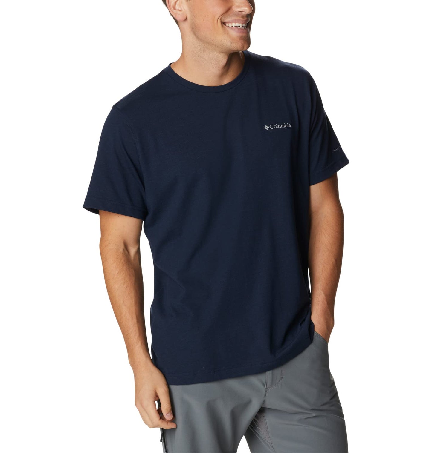 Columbia Mens Thistletown Hills Short Sleeve T-Shirt, Collegiate Navy Heather, Medium - Medaid International