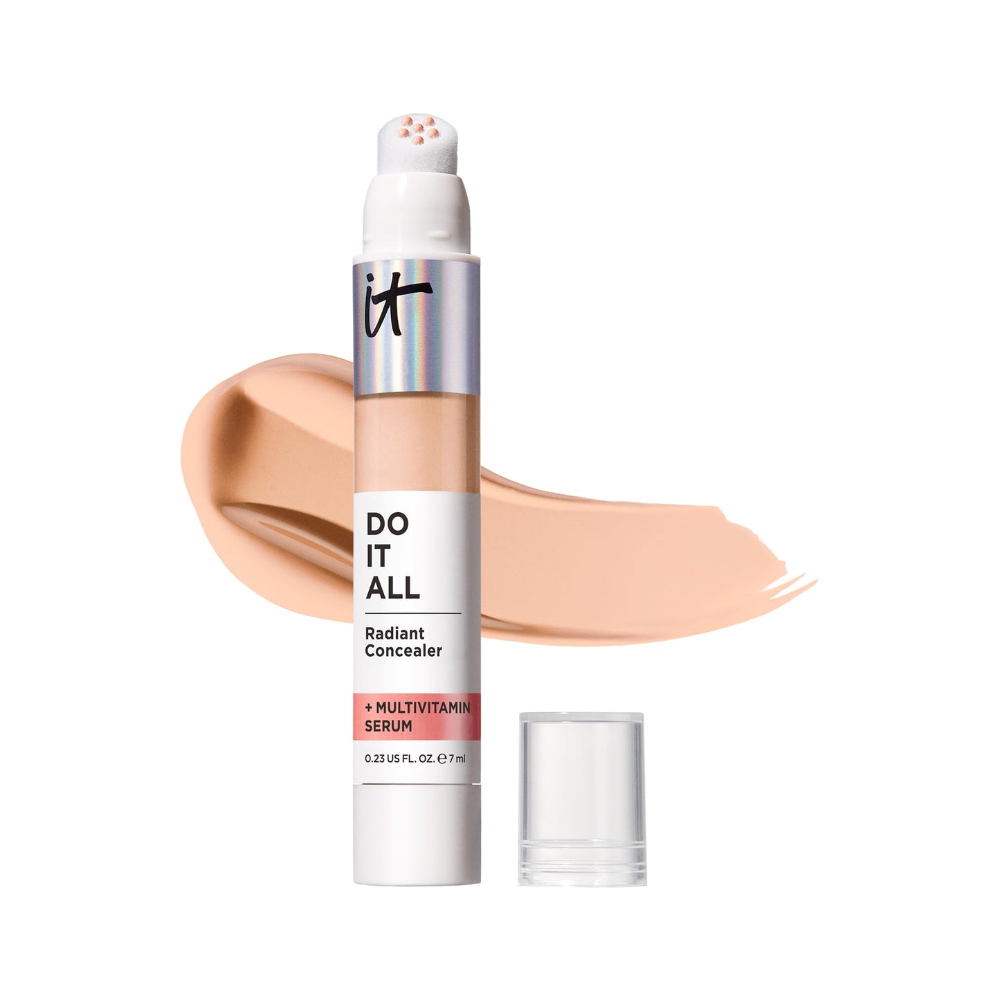 IT Cosmetics Do It All Radiant Concealer ­­– Makeup Concealer – Hydrate & Brighten – Creaseless Medium Coverage & Radiant Finish ­­– Niacinamide & Hyaluronic Acid - Light Neutral, 0.2 Fl Oz - Medaid International