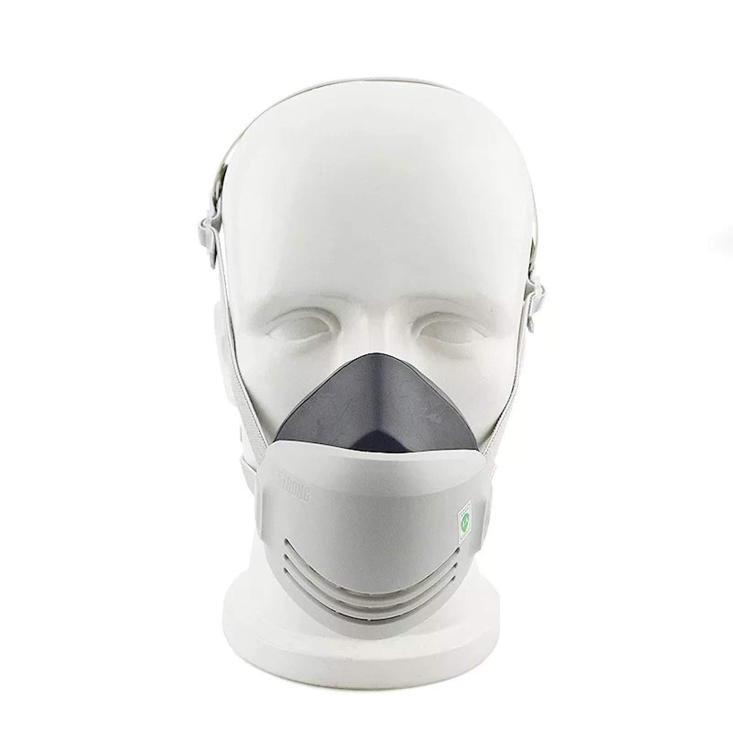 Reusable Dust Half Respirator Chemical Anti-Dust Paint Welding Safety Industrial Mask (1Pcs Rubber Mask+10 Pcs Cotton Filters)