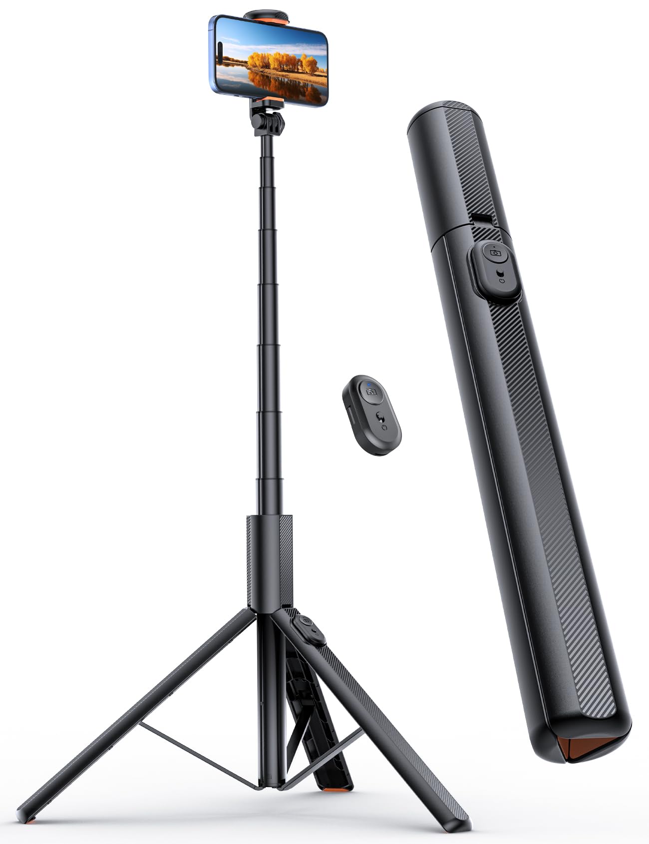 ANXRE 71" Phone Tripod, NT79 Extendable Selfie Stick Professional Video Accessories for Cell Phone＆Camera, Phone Tripod Stand Holder with Remote Compatible with iPhone Android, Camera - Medaid International