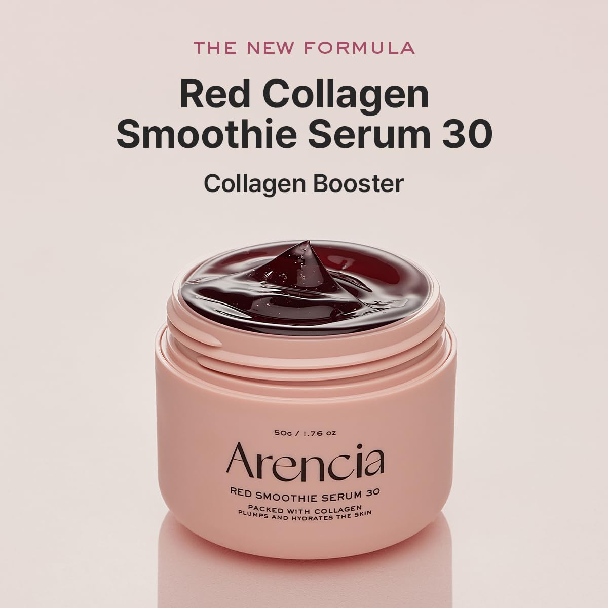 Arencia Overnight Red Smoothie Face Mask Serum, Glowing & Soothing with 30% red collagen, Niacinamide, Peptide, Vitamin E - Medaid International