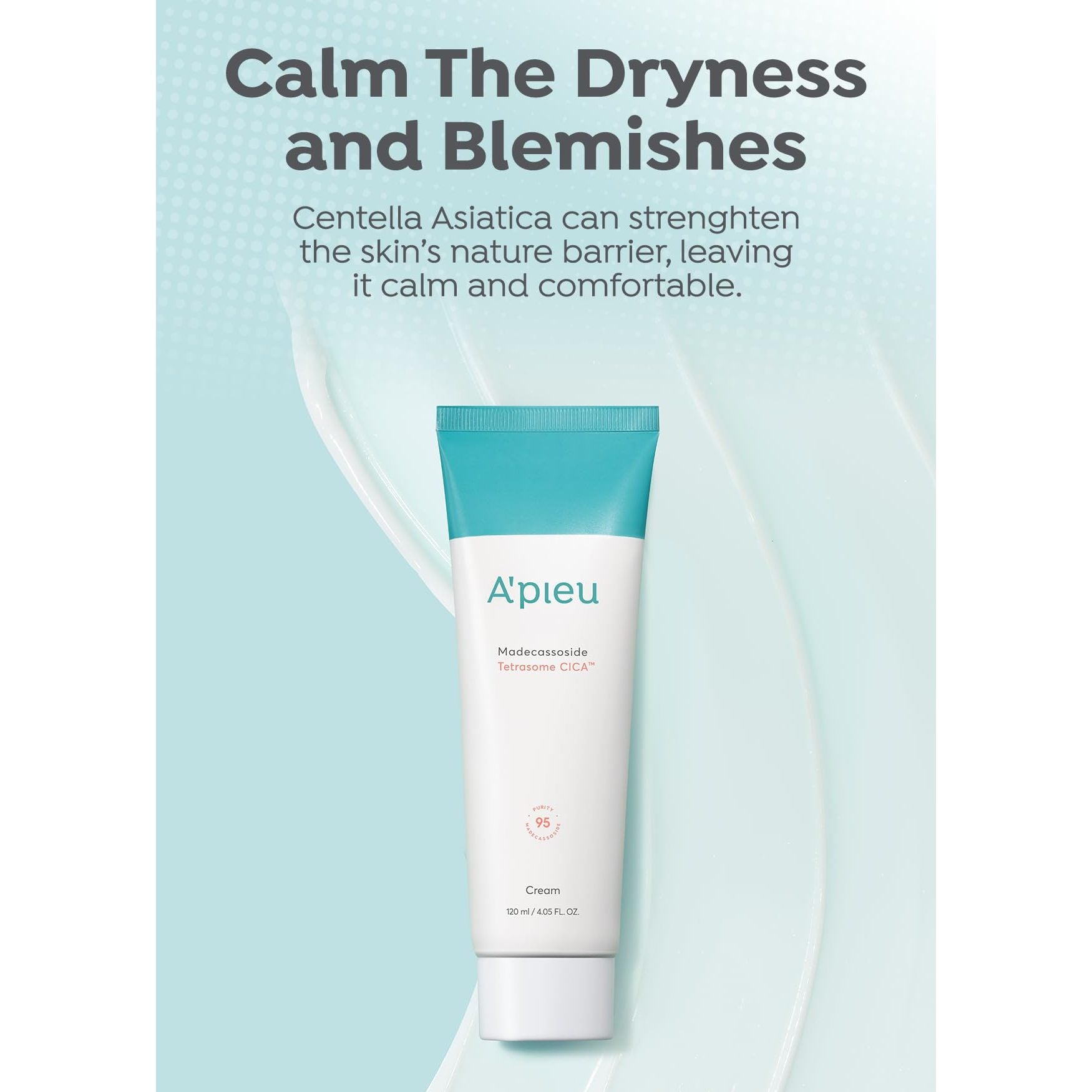A’PIEU Madecassoside Skincare Bundle – Moisture Gel Cream & Tetrasome Cica Cream (2 x 1.69 fl oz) – Hydrating & Calming Set for Dry, Sensitive, and Combination Skin – Centella Asiatica, Panthenol - Medaid International