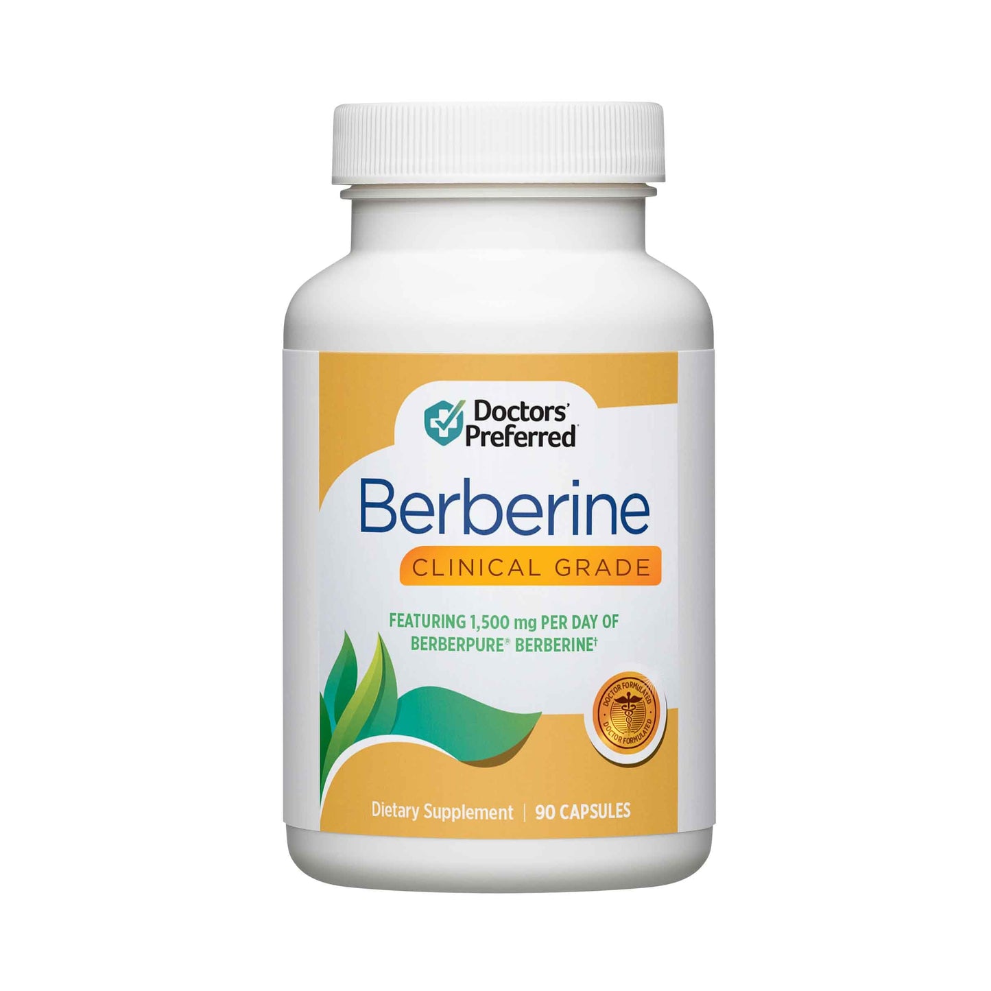DOCTORS' PREFERRED Berberine Clinical Grade Supplement - Doctor Formulated | 1500 mg per Daily Serving | 90 Count - Medaid International
