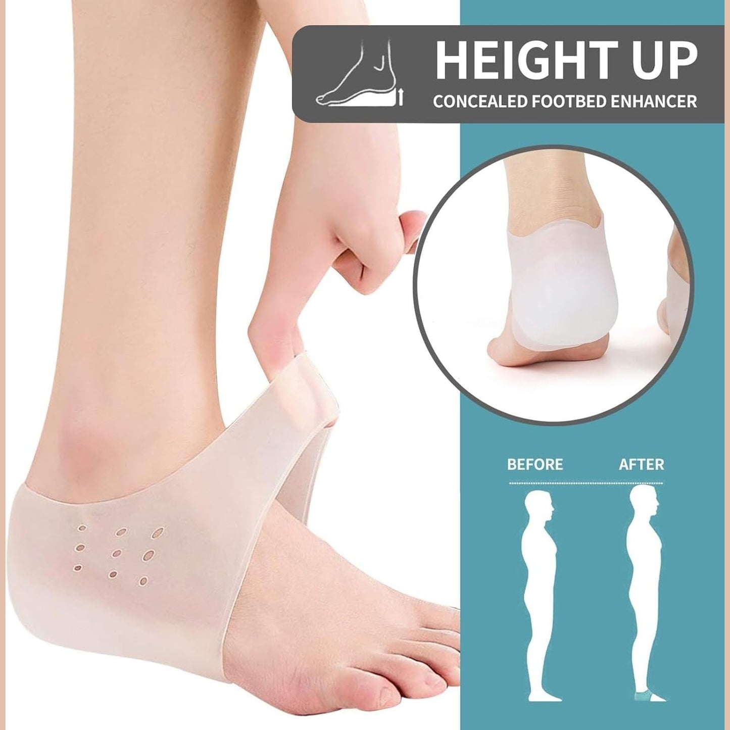 Height Increase Shoe Pads (+5cm)