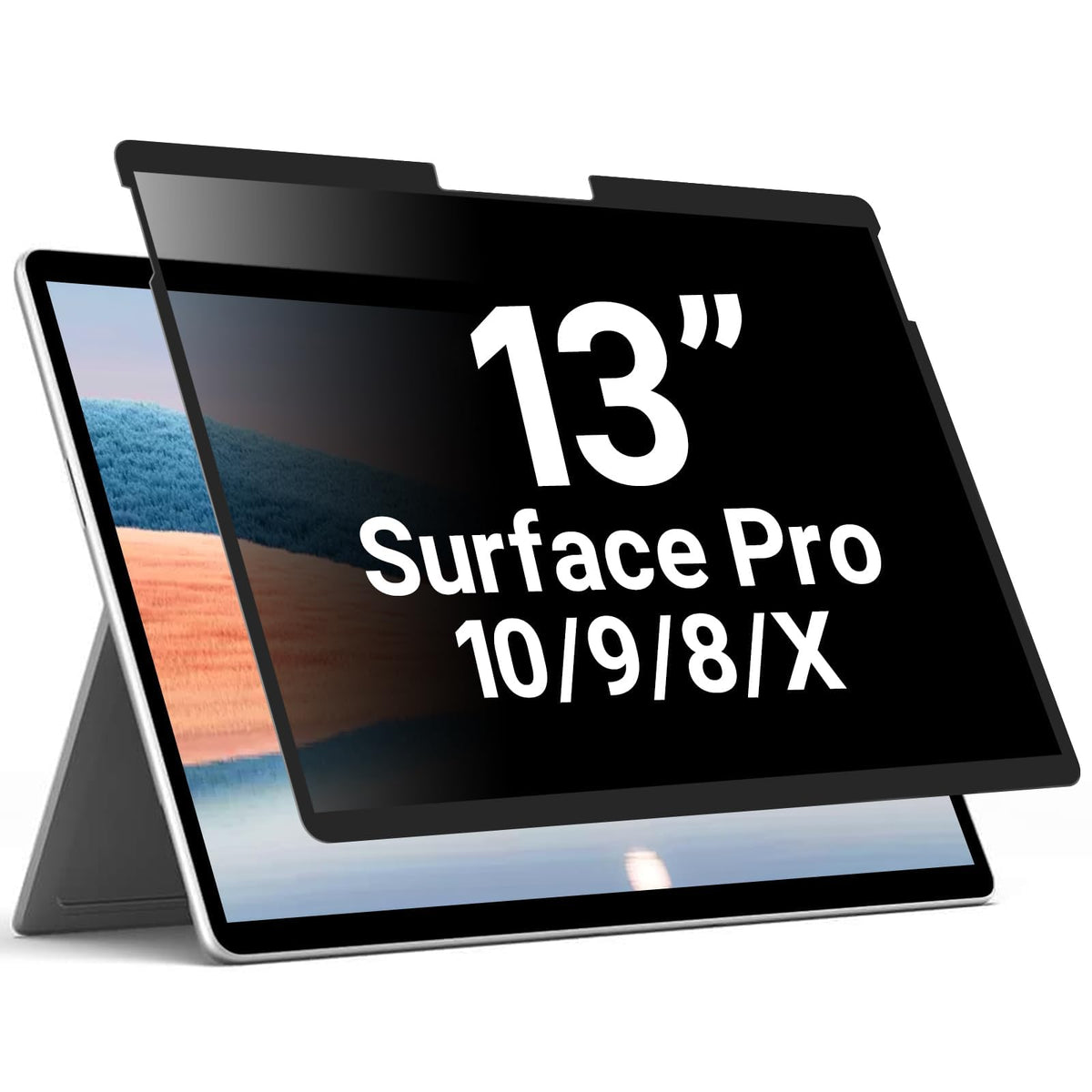 TERRIFI Privacy Screen for Surface Pro 11, Compatible with 13" Microsoft Surface Pro 11 (2024), Pro 9 (2022), Pro 8 (2021), Pro X, Removable Anti-Spy, Anti-Glare, Anti-Blue Light Protector