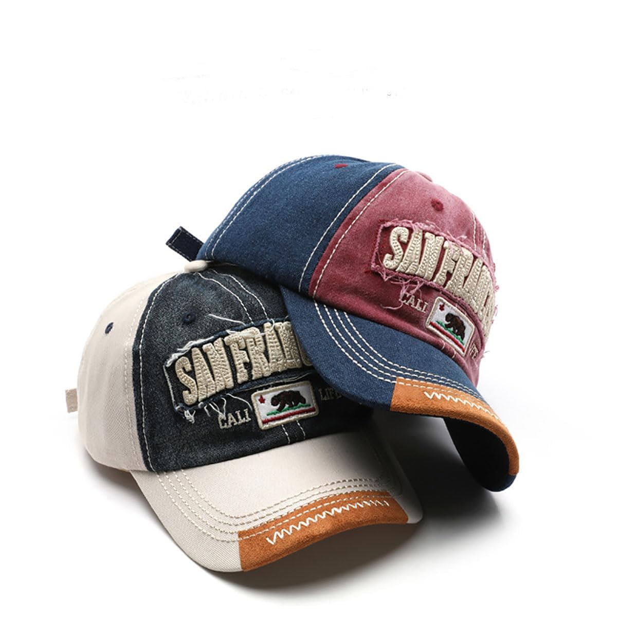 TERRIFI Embroidered Baseball Cap, Retro Distressed Baseball Cap, Suitable for Trucker Hiking Outdoor Sports Baseball Cap