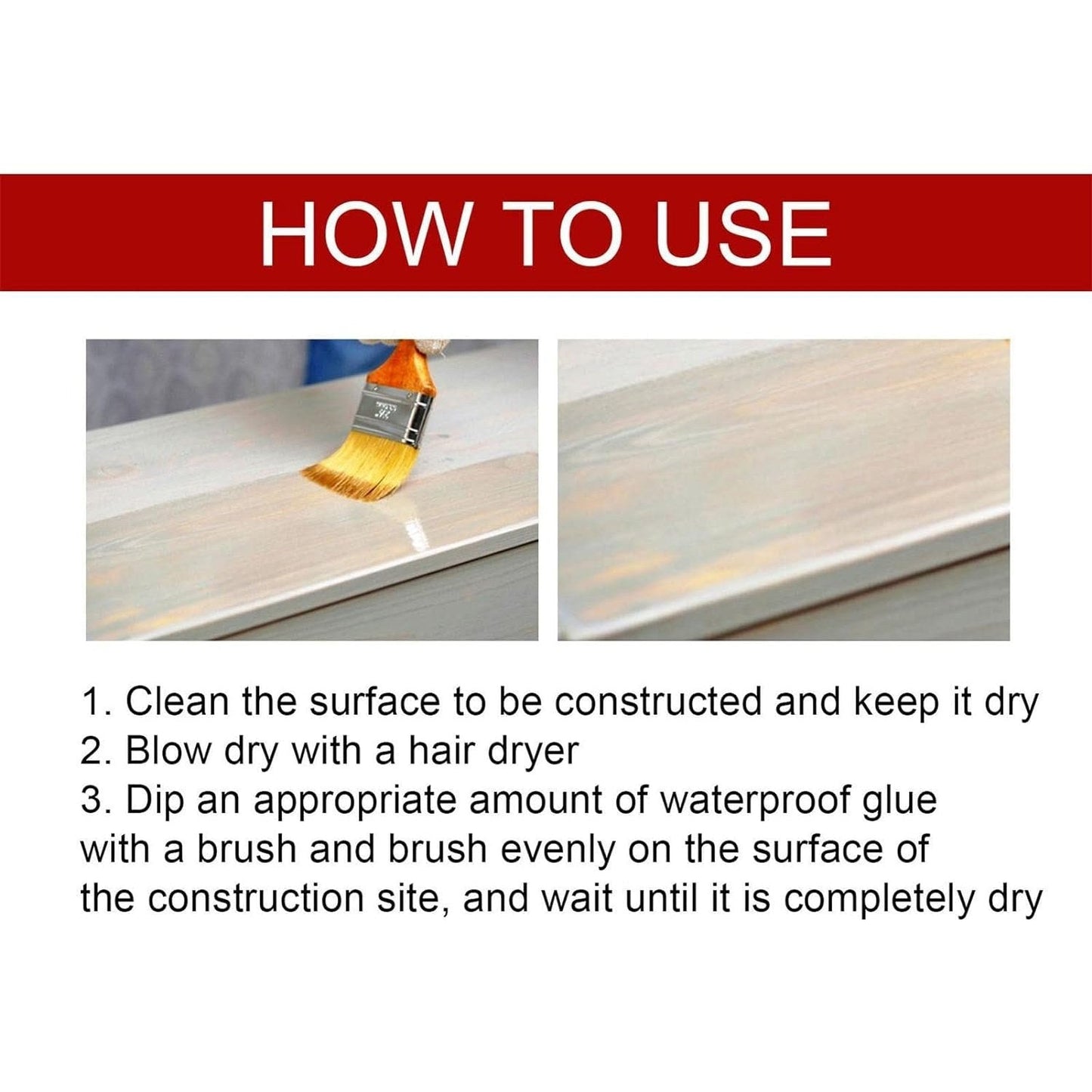 Transparent Waterproof Adhesive 300g
