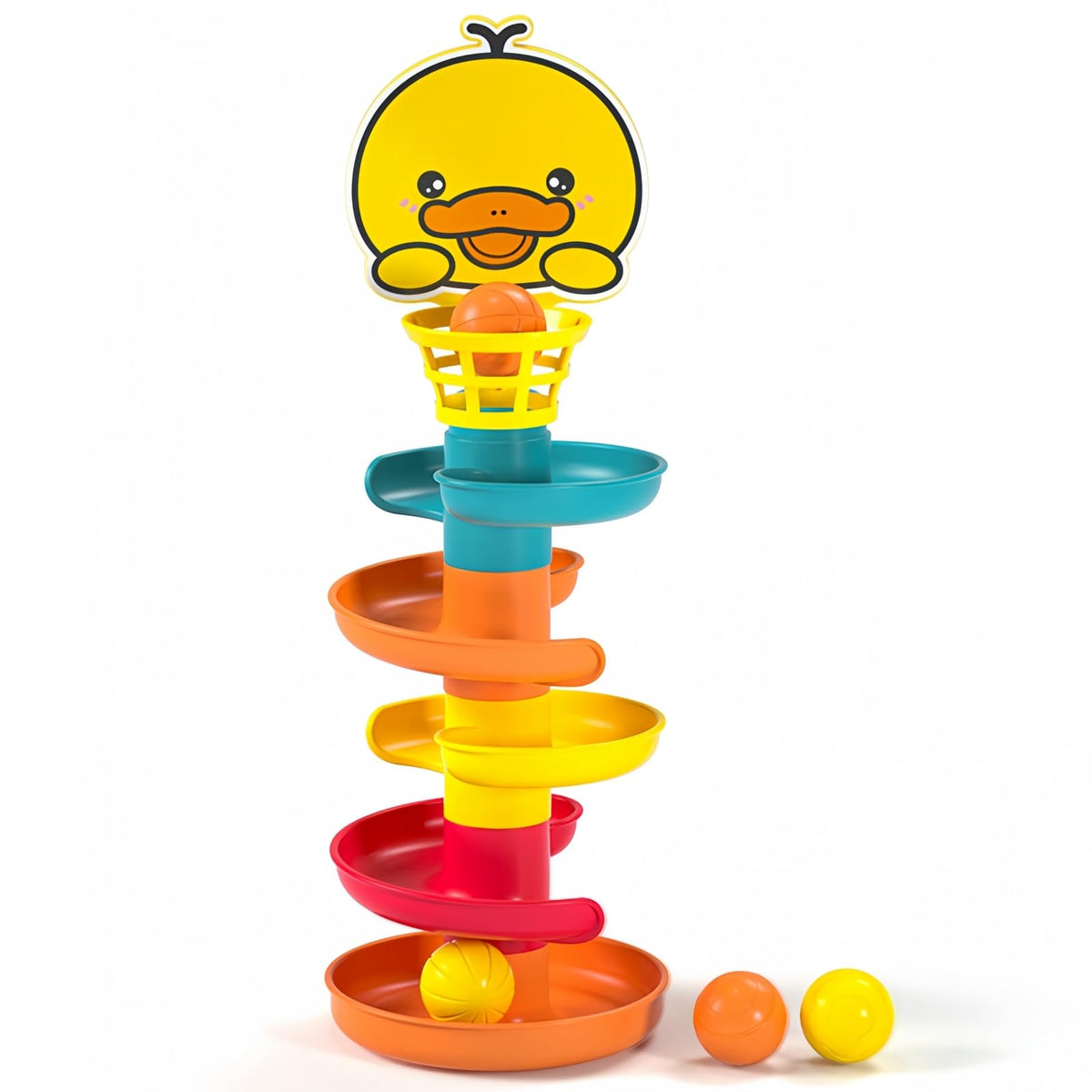 Rolling Ball Tower Toy for Baby and Toddler 1-4 Years Old | Boosts Fine Motor Skills and Hand-Eye Coordination, Safe for Kids, Durable Plastic Construction