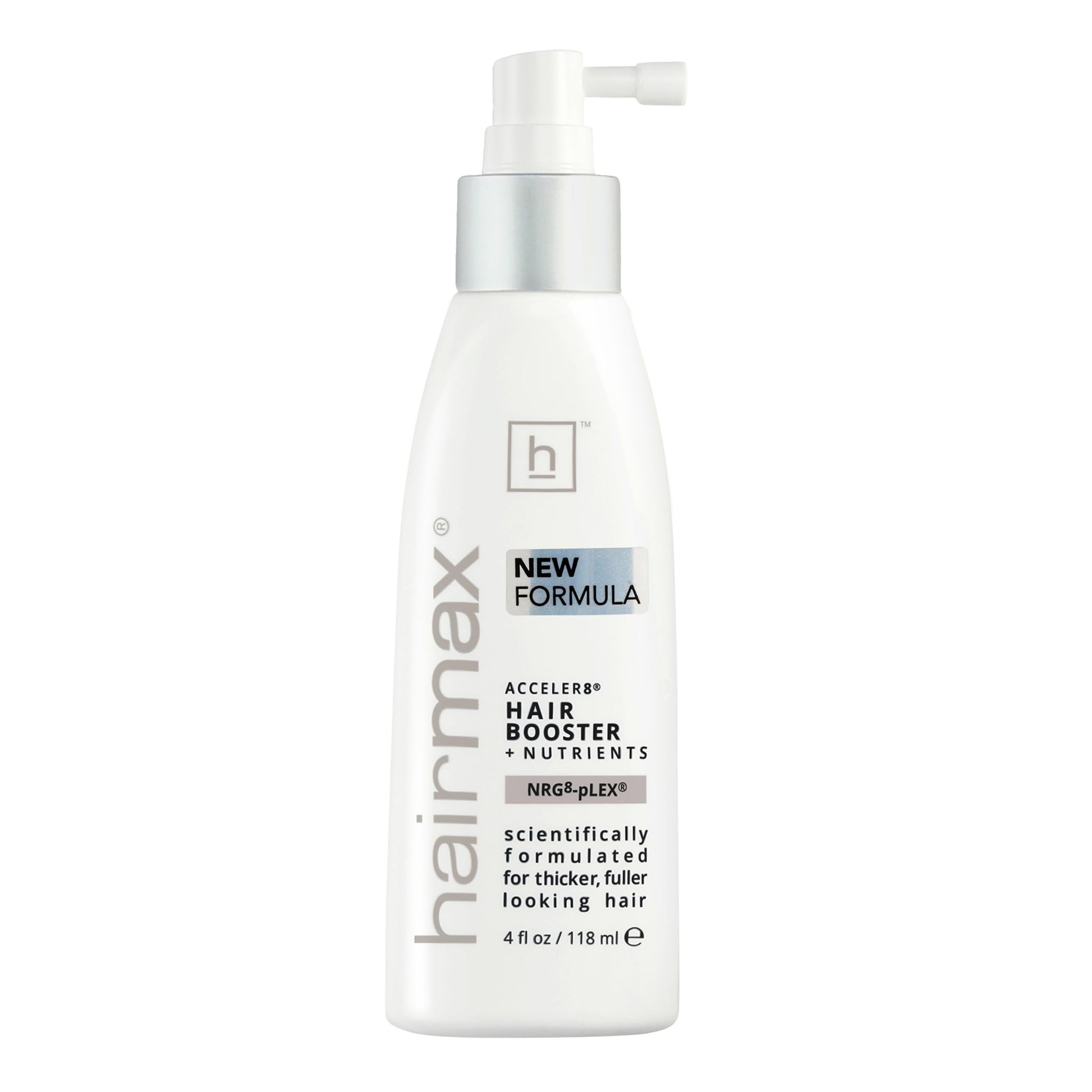 Hairmax Acceler8 Hair Booster + Nutrients - Topical Hair Regrowth Treatment - Thinning Hair Loss Solution - Advanced Scalp Care - Minimizes Hair Shedding - B Vitamins & Omega 6-4 fl oz - Medaid International