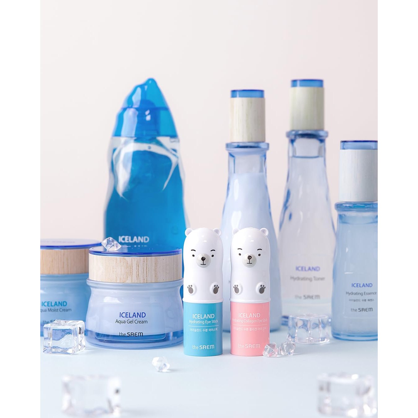 THESAEM Iceland Hydrating Collagen Eye Stick 0.24oz - Anti-wrinkle Moisturizing Eye Balm for Saggy Skin – Under Eye Treatment - Balm to Smooth Skin Texture - Rose Scent - Medaid International