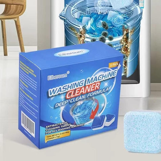 Qayra™️ Washing Machine Tablet Cleaners Descalers (Box Of 12 Tablets, Use 1 Only Every 2 Weeks)