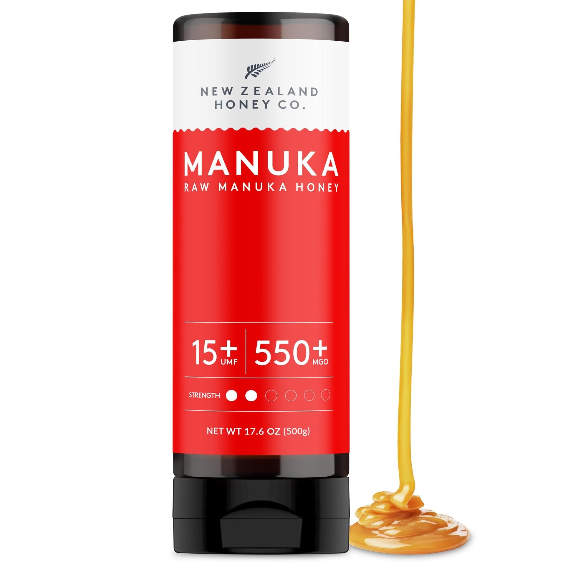 New Zealand Honey Co. Manuka Honey UMF 15+ Squeezy | 500g | 17.6oz - Medaid International