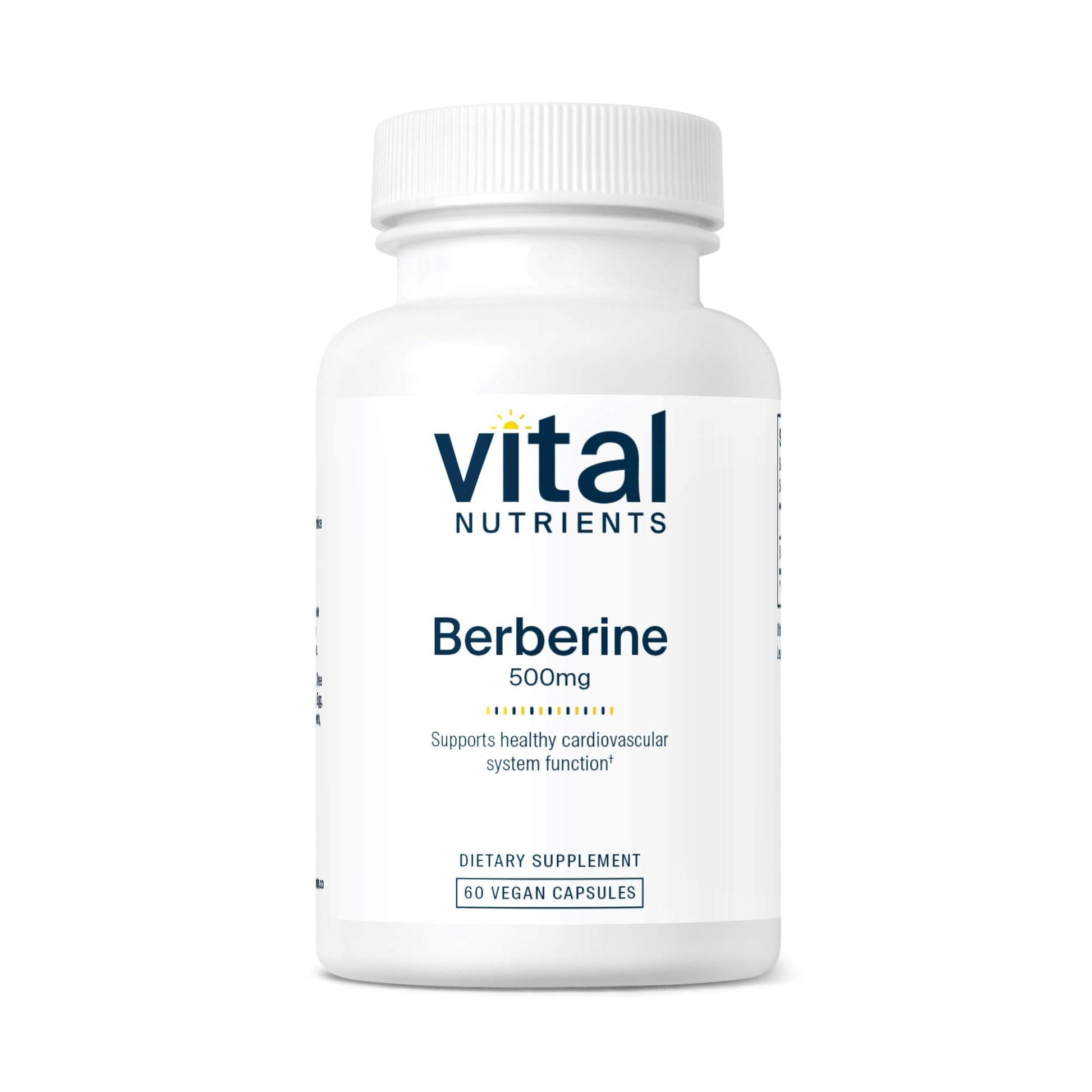 Vital Nutrients Berberine |Supports Bowel Function and Normal Triglyceride Levels |Vegan Supplement| Gluten, Dairy, and Soy Free |500 mg |60 Capsule - Medaid International