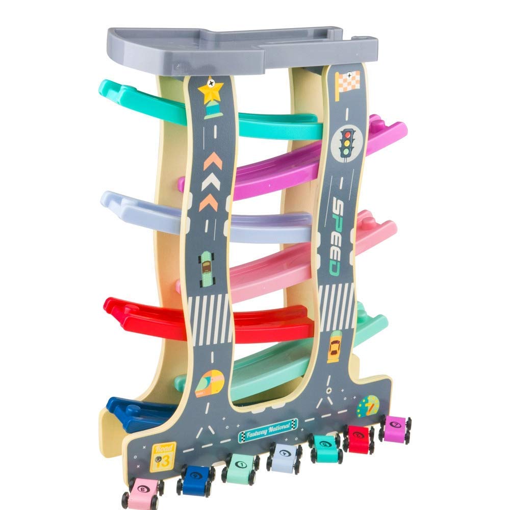 Tumama Kids - Wooden Race Track Ramp - 7 Layers