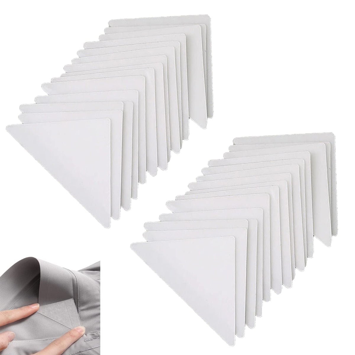 TERRIFI Collar Stays for Polo Shirts 60 Pcs, No Curl Collar Polo Shirt Collar Stays, Polo Shirt Collar Fixed, No Curl Collar Polo Shirt Collar Stays, Shirt Stays for Men & Women