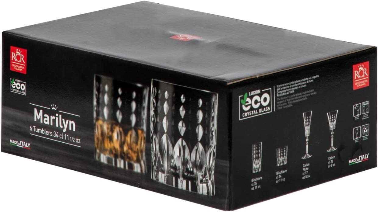 RCR marilyn DOF tumbler set of 6 - 34cl