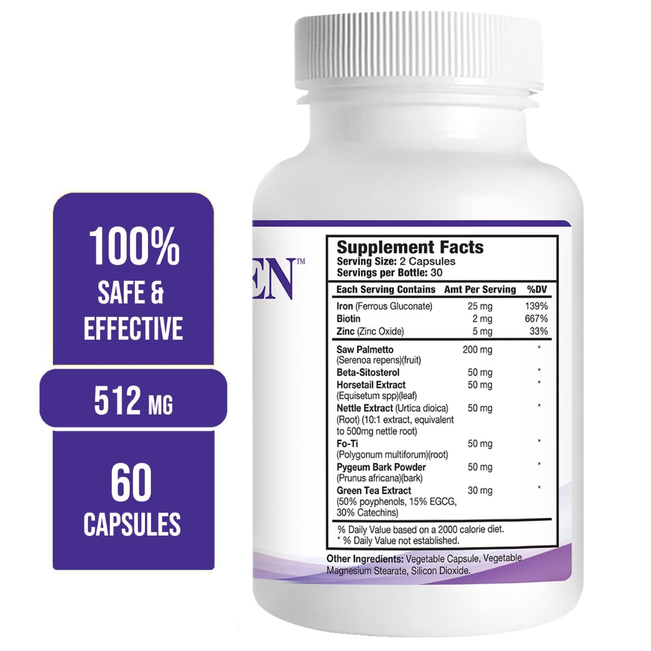 Propidren by HairGenics - DHT Blocker & Hair Growth Capsules to Prevent Hair Loss & Stimulate Hair Follicles, to Stop Hair Loss & Regrow Hair. Proprietary Anti-Hair Loss & Hair Regrowth Treatment. - Medaid International