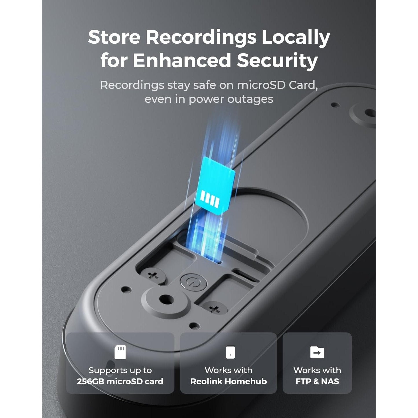 REOLINK Wireless 2K Battery Video Doorbell Camera, 150°x150° Head-to-Toe View, 2.4/5 GHz WiFi, Battery or Wired Power Options, Two-Way Talk, Person/Vehicle/Package Detection(Chime not Included) - Medaid International