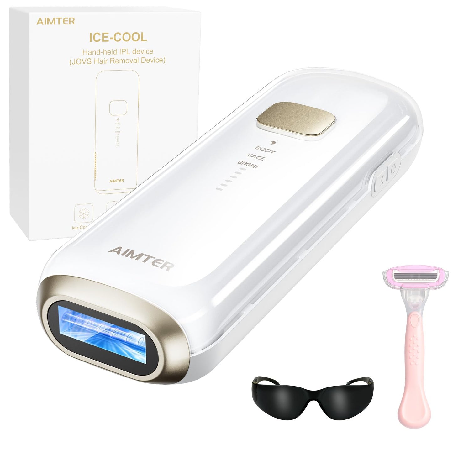 Laser Hair Removal, IPL Hair Removal for Women and Men with 5 C°Sapphire Ice-Cooling Function, At-Home Hair Removal Device for Armpits Back Legs Arms Face Bikini Line,Unlimited Flashes,Nearly Painless - Medaid International