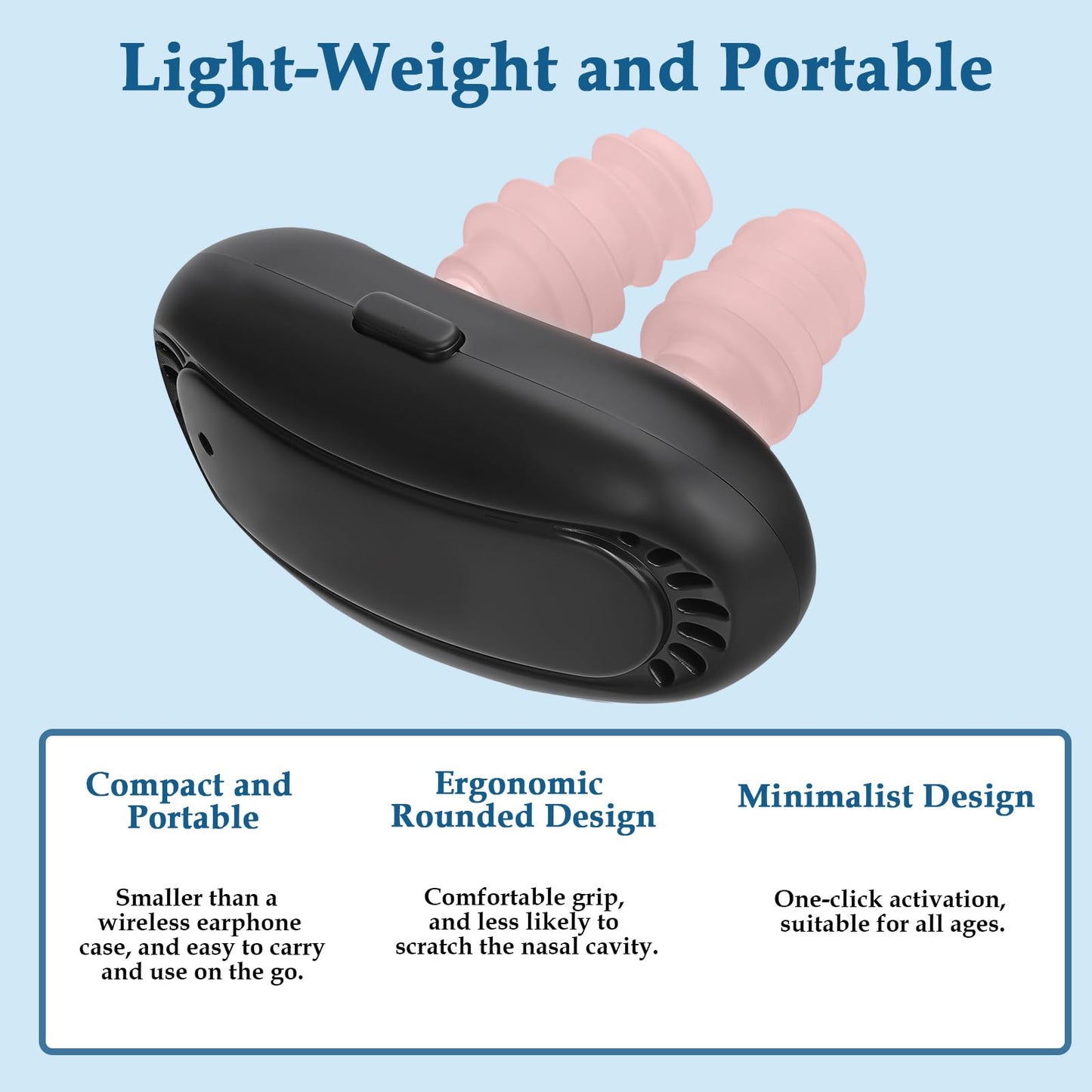 Red Light Nasal Therapy Device, Portable RespiRelief Red Light Therapy Instrument for Nose, Respi-Relief Nasal Soothing Device - Medaid International