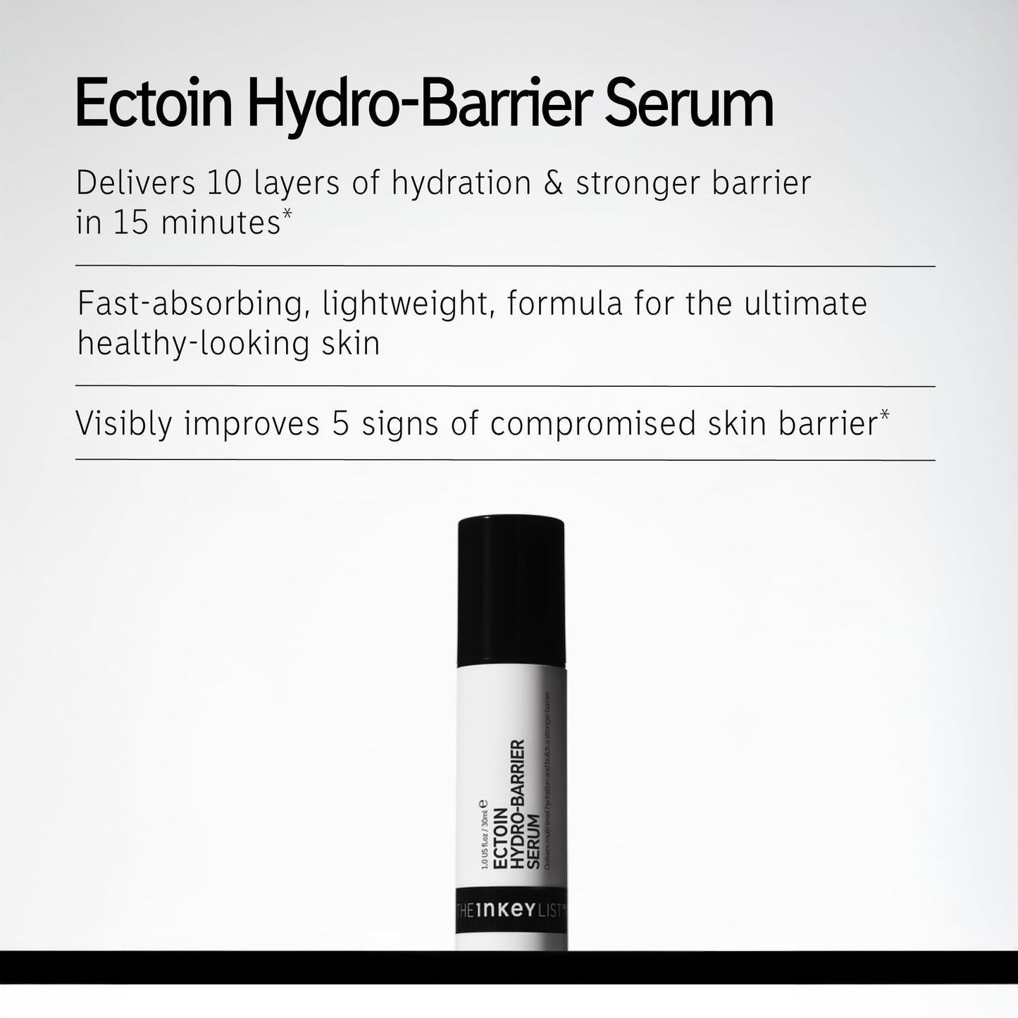 The INKEY List Ectoin Hydro-Barrier Serum, Advanced Dual-Action Serum, Boosts Hydration, Builds Stronger Skin Barrier, Lightweight Texture - Medaid International