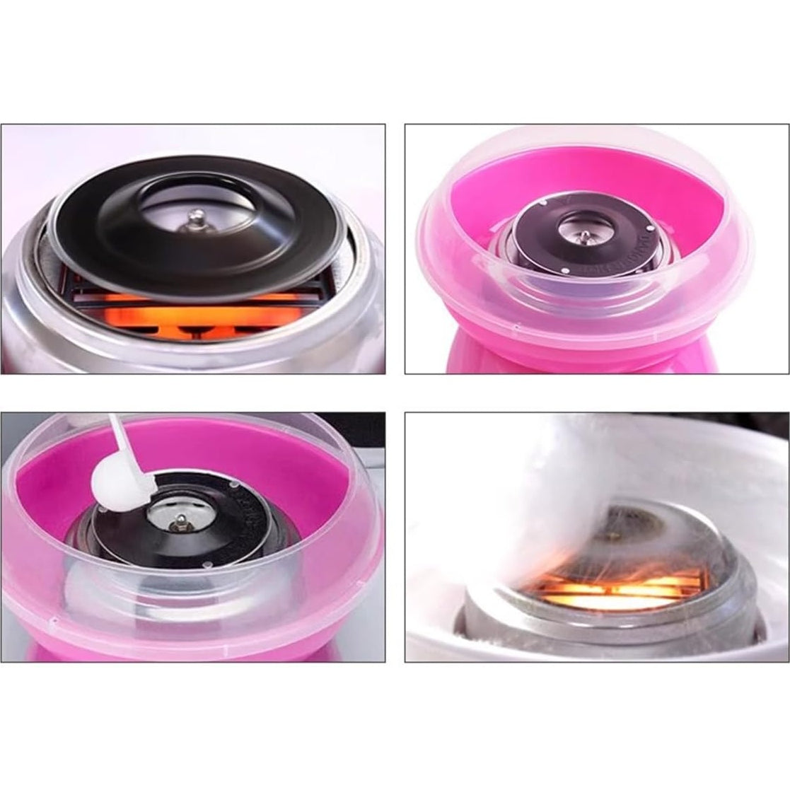 Cotton Candy Machine 450W Mini Electric Maker, DIY Sugar Floss Machine, Suitable for Parties, Cookouts or Just a Special Surprise | Pink - Medaid International