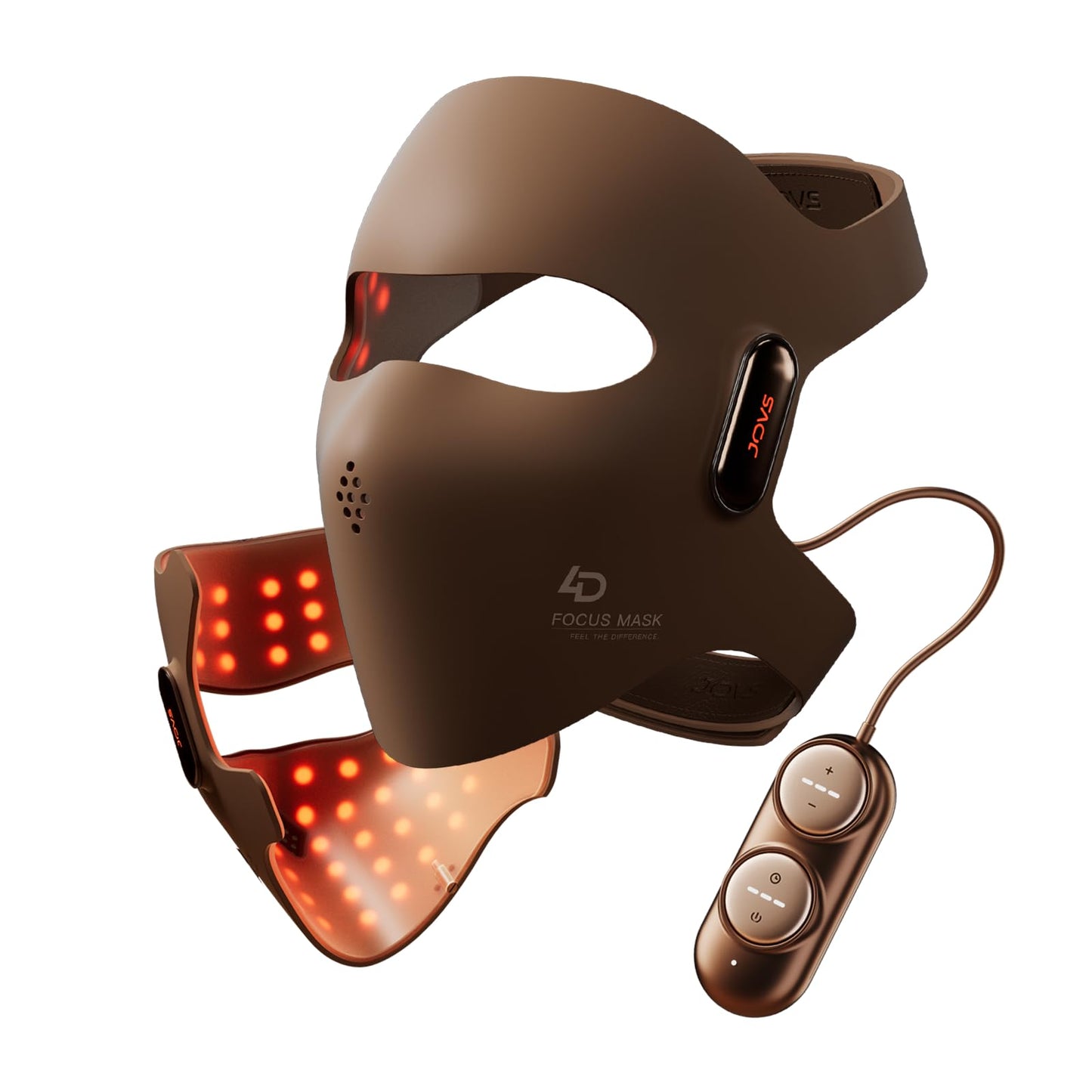 JOVS 4D Laser Light Therapy Mask, Red Light Therapy Mask for Face with FPT Technology, 4 Long Light Waves for Deep Anti-Aging and Wrinkle Reduction, 6× More Powerful than LED Laser Tech - Medaid International