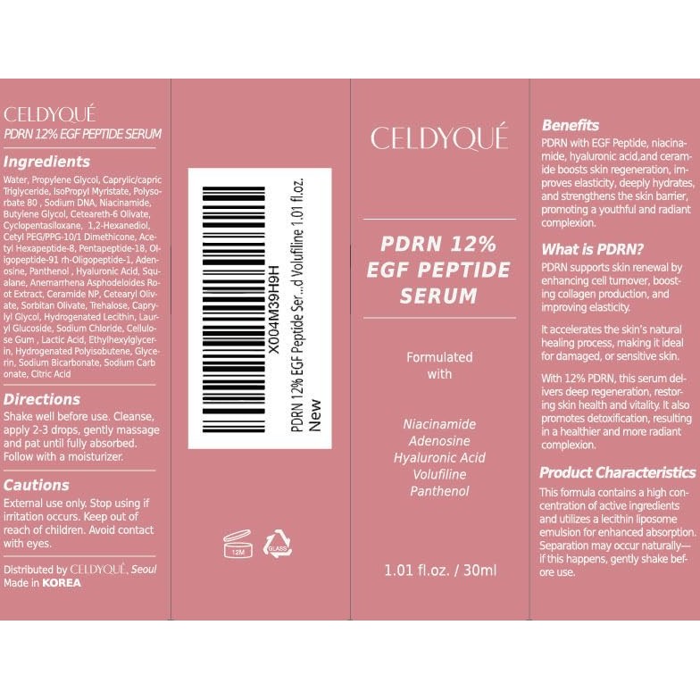 Salmon DNA PDRN 120,000 ppm EGF Peptide Microneedling Serum w/Volufiline, Phyto PDRN 12%, Growth Factor - Anti-Aging Face Serum with Niacinamide, Hyaluronic Acid 1 Fl Oz Korean Skincare - Medaid International