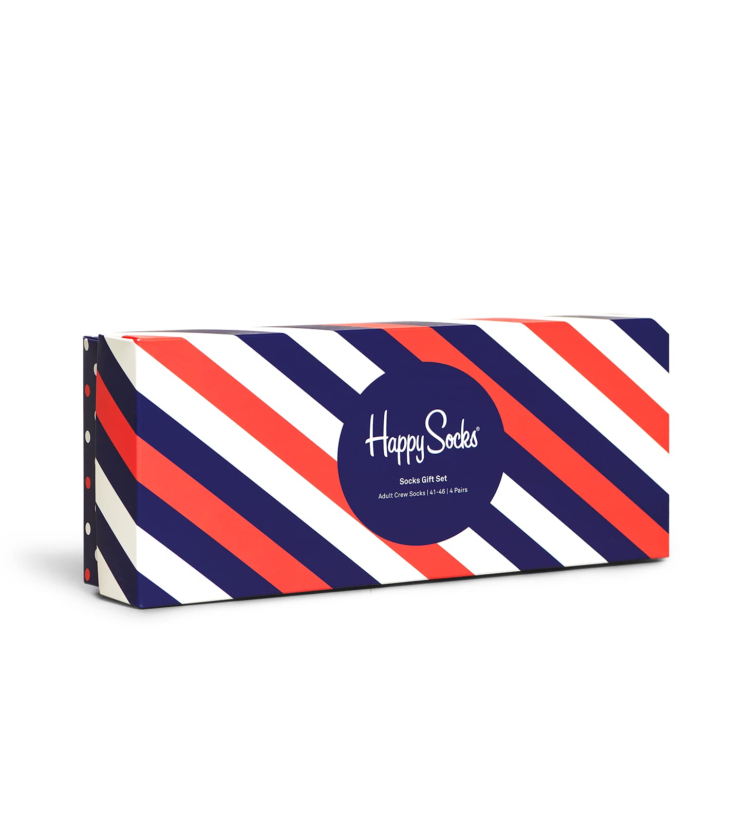 Happy Socks 4-Pack Classic Navy Gift Set, colorful and fun, Socks for Men and Women, Navy-White-Red-Yellow (9-11) - Medaid International