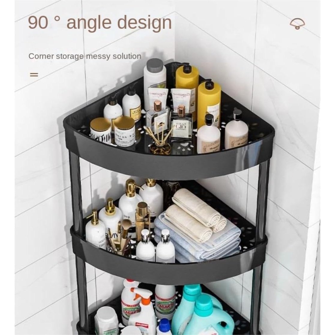 90° Shower Corner Rack