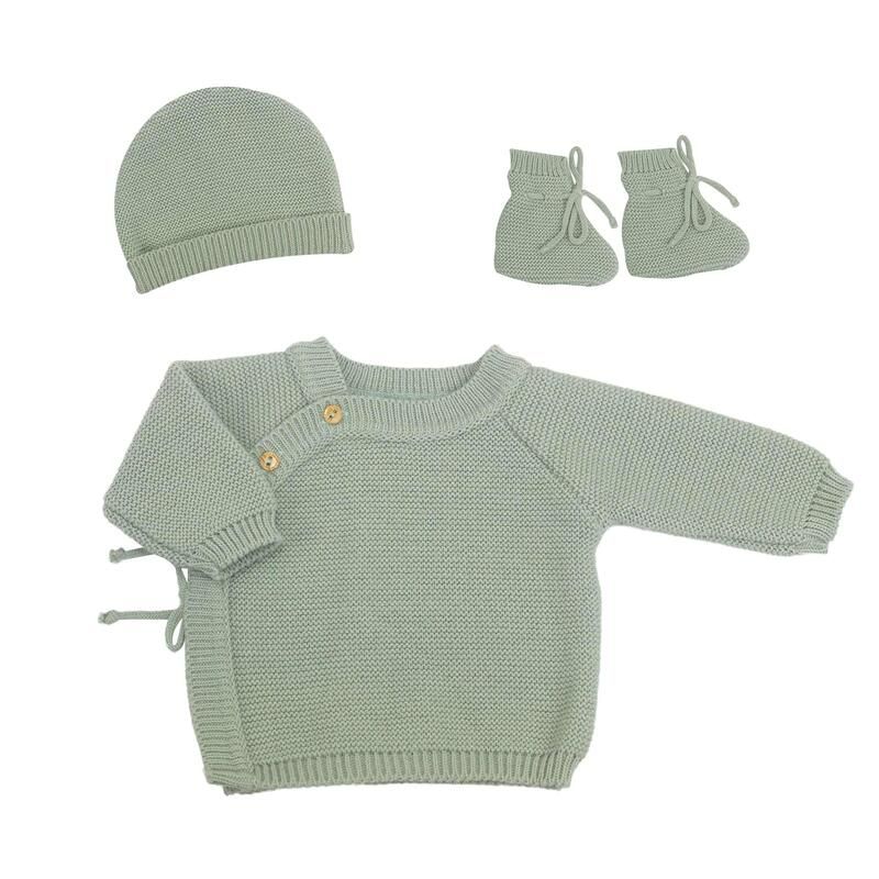 Trois Kilos Sept 3-Piece Newborn Knitted Set (0-1M)- Assorted