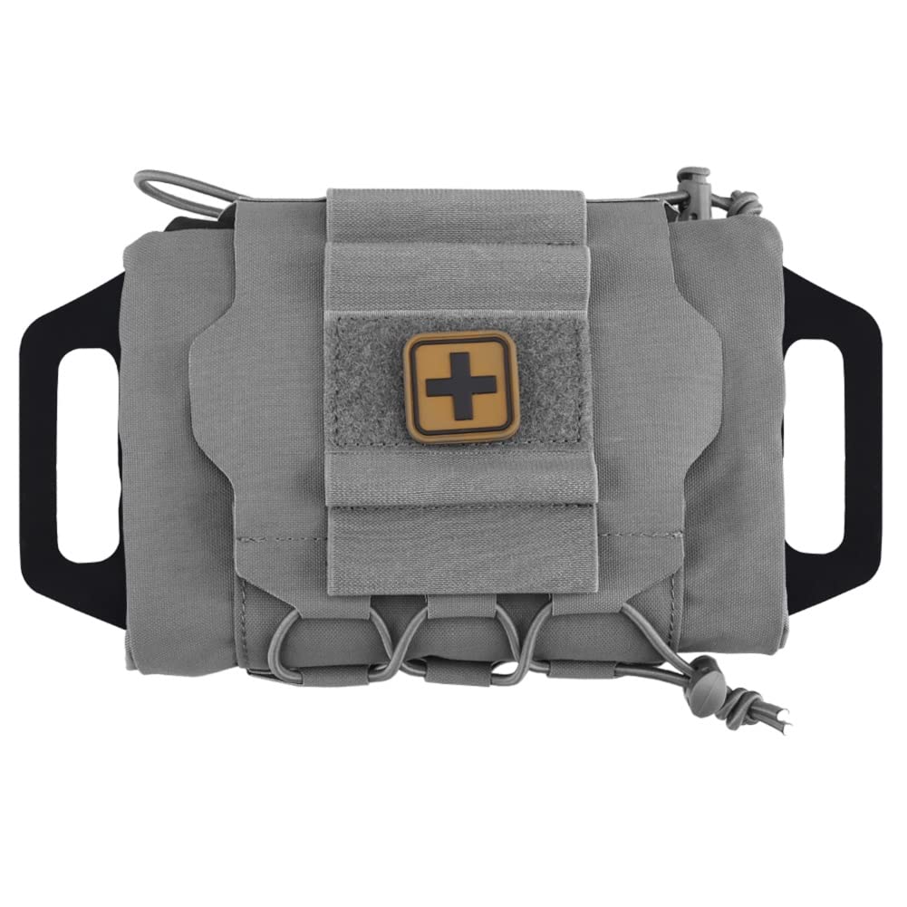 Rapid Deployment IFAK Kits MOLLE Tactical Pouch Outdoor Survival Medical First-aid Kit Hunting Camping Hiking Emergency Tools (WG)