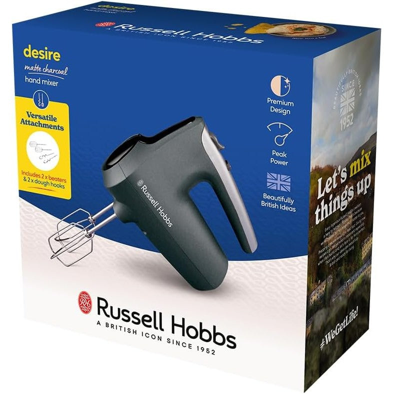 5 Speeds Charcoal Hand Mixer - 185W - Medaid International