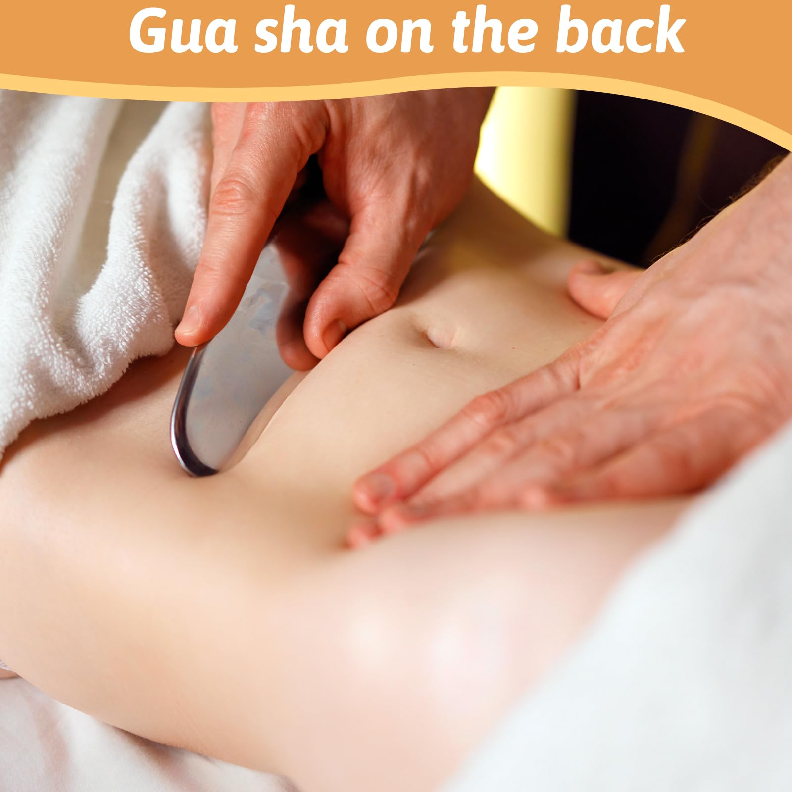 QFGasre 2 Pcs Stainless Steel Gua Sha Face Tools Metal Silver Guasha for Self Care Manual Massage Tool for Face and Body Treatment Back Muscles Pain Relief Puffiness Reducing Gift for Men Women - Medaid International