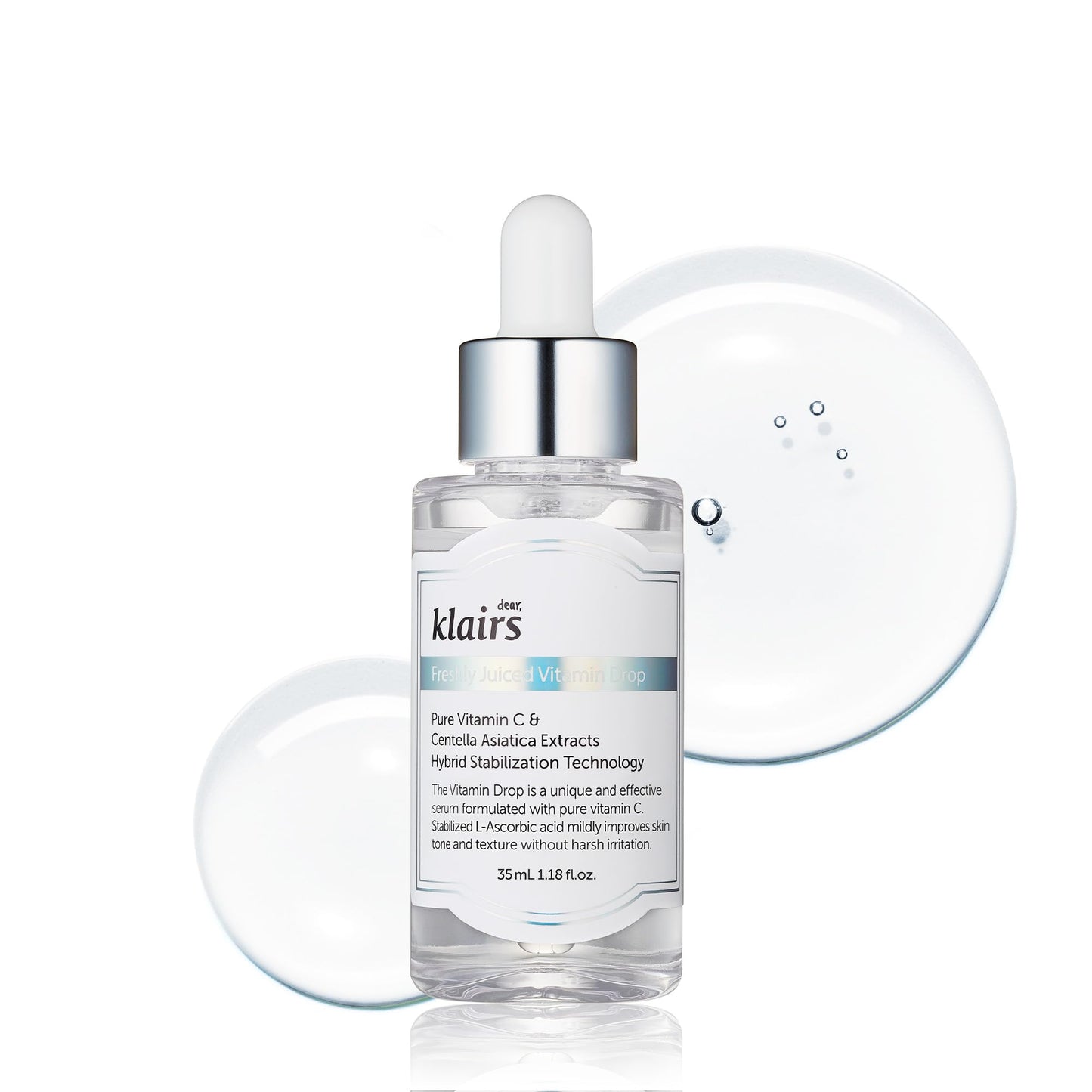 DearKlairs Freshly Juiced Vitamin Drop, 5% Hypoallergenic pure vitamin C serum, 1.18oz | Ascorbic acid, antioxidant for face, korean skincare - Medaid International