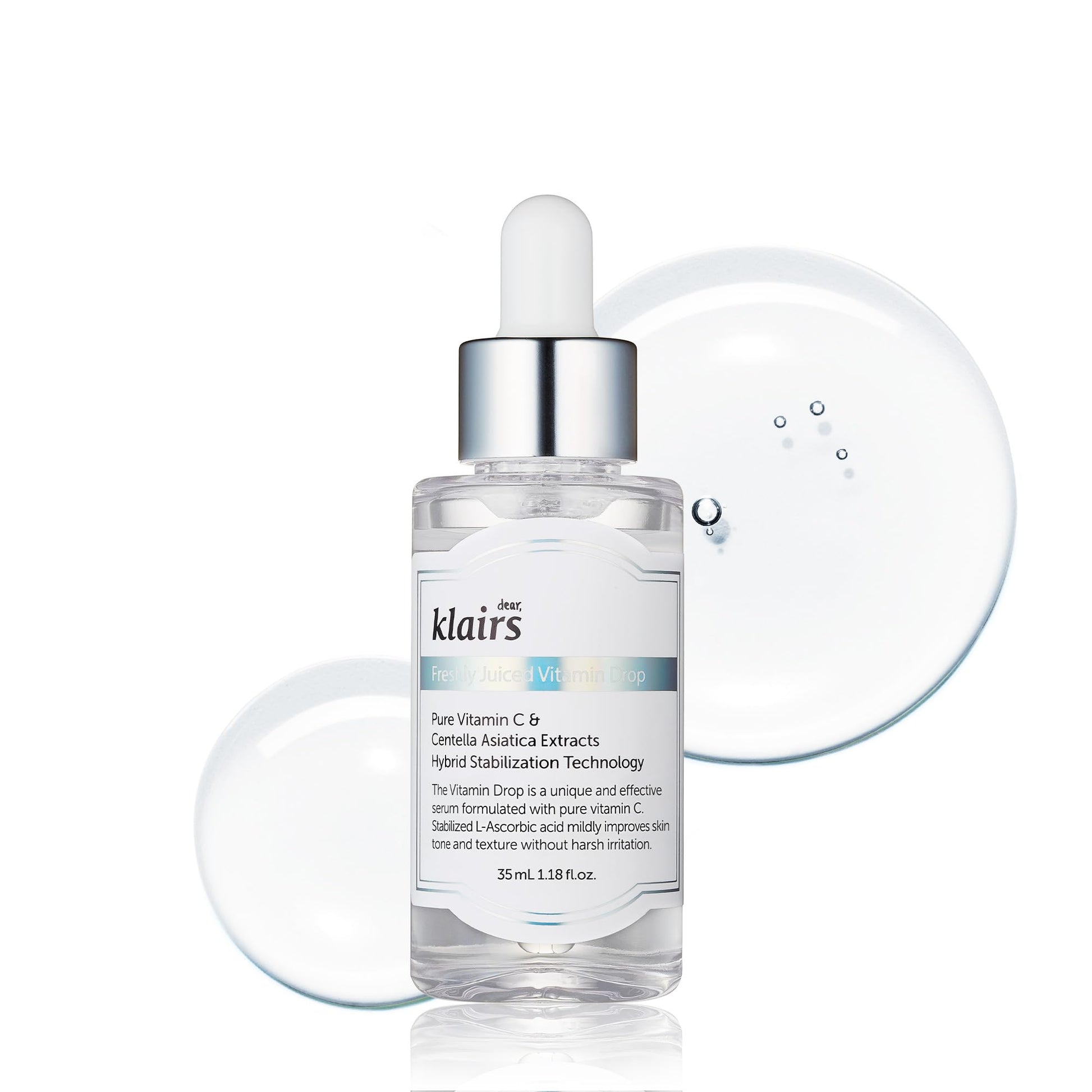 DearKlairs Freshly Juiced Vitamin Drop, 5% Hypoallergenic pure vitamin C serum, 1.18oz | Ascorbic acid, antioxidant for face, korean skincare - Medaid International