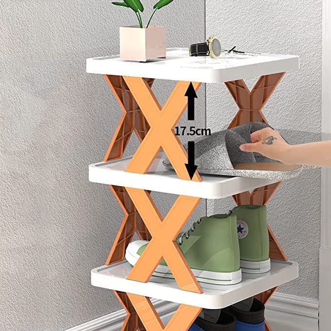 4 Layer Shoes Rack Adjustable Foldable Shoe