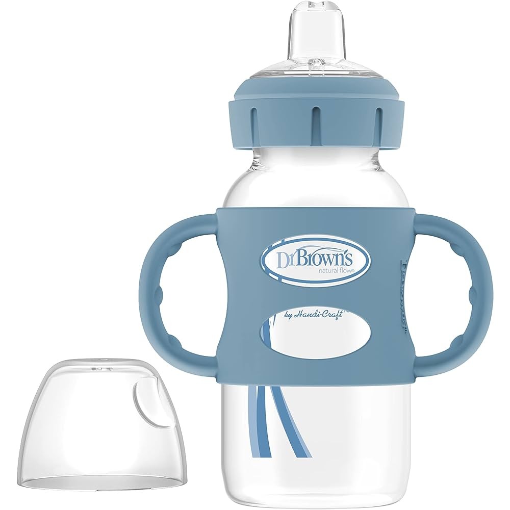 Dr. Brown’s Sippy Spout Bottle 270ml Blue With Handles