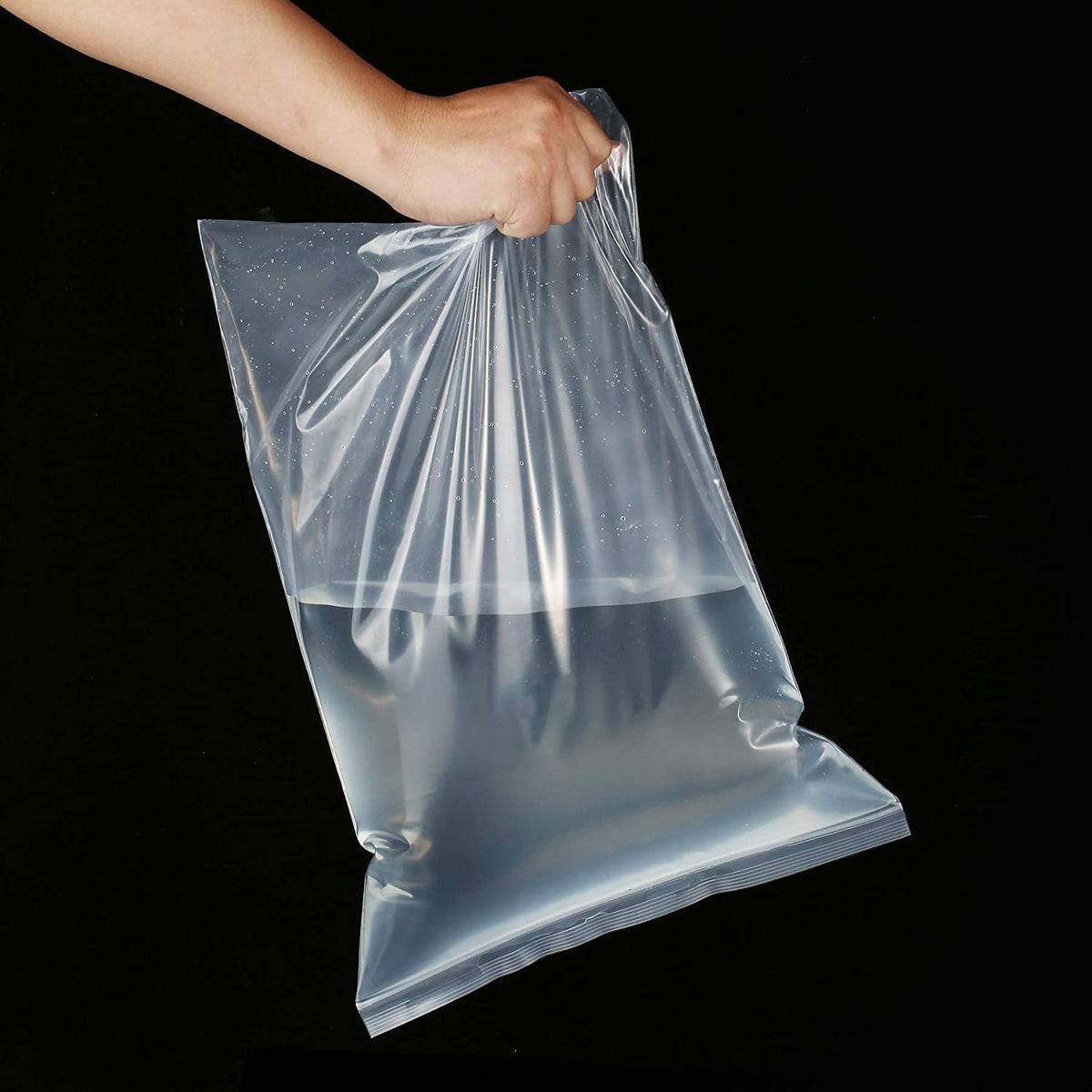 KASTWAVE 100 Count Quart Clear Reclosable Zip Plastic Poly Bags 6'' X 9'' with Heavy Duty Plastic Resealable Lock Seal Zipper Bags for Photo, Jewelry, Bakery, Treats, Party Favors - 2 Mil
