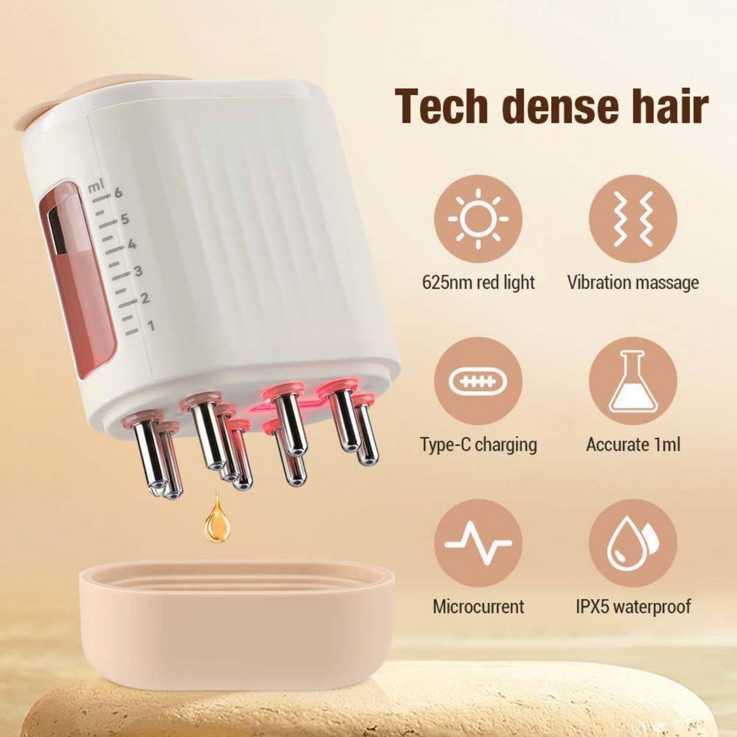 Electric Hair Oil Applicator for Hair Growth, Follicle Activator 3.0, Follicle Activator 3.0 for Women, 2 in 1 Hair Oiling Applicator - Medaid International